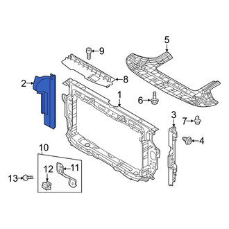 Hyundai OE - Front Right Radiator Support Baffle