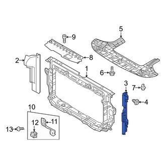 Hyundai OE - Front Left Radiator Support Baffle