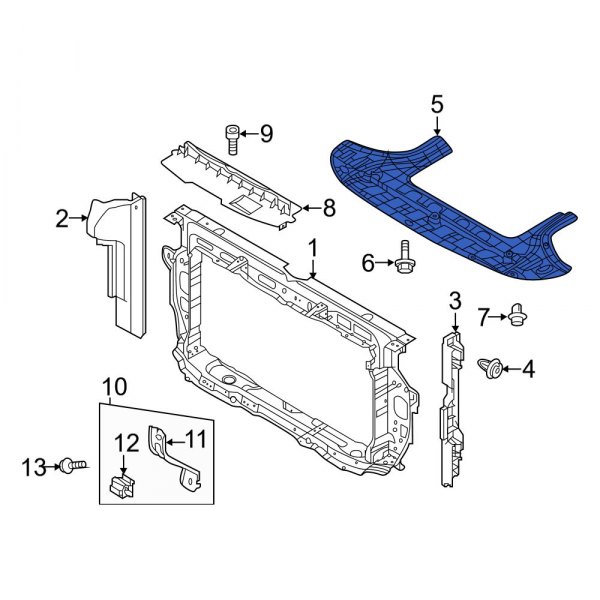 Radiator Support Splash Shield