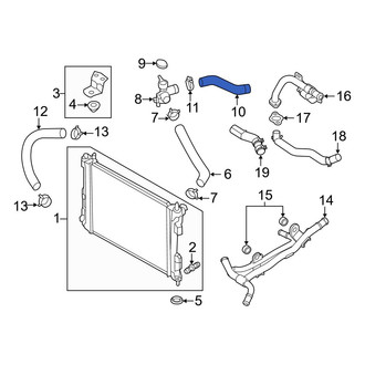 Hyundai OE - Upper Radiator Coolant Hose