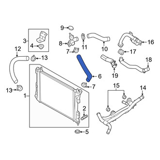 Hyundai OE - Upper Radiator Coolant Hose