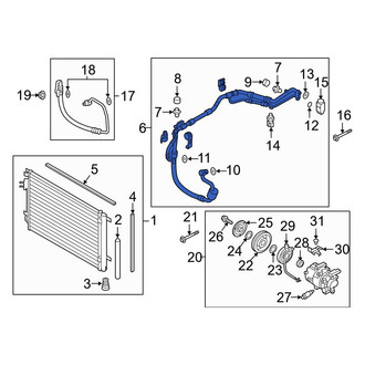 Hyundai OE - A/C Refrigerant Suction Hose