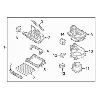Hyundai OE - Air Conditioner & Heater - Blower Motor & Fan (Limited / SE / SEL)