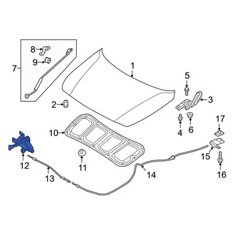 Hyundai OE - Front Hood Latch