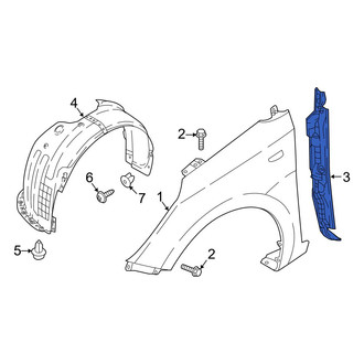 Hyundai OE - Front Right Fender Insulator