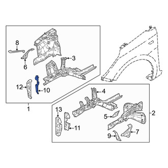 Hyundai OE - Front Right Frame Rail End