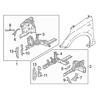 Hyundai OE - Fender - Structural Components & Rails
