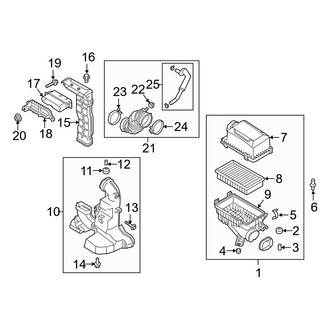 Hyundai OE - Engine / Transaxle - Air Intake