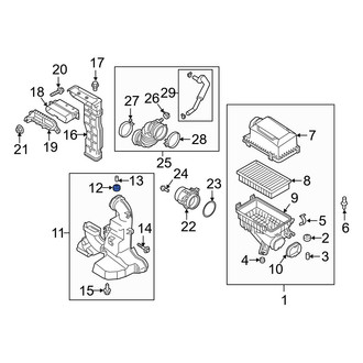 Hyundai OE - Air Filter Housing Grommet
