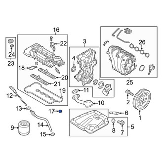 Hyundai OE - Engine Valve Cover Washer Seal