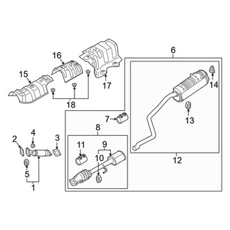 Hyundai OE - Exhaust System - Exhaust Components