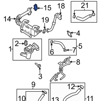 Hyundai OE - Exhaust Gas Recirculation (EGR) Cooler Coolant Pipe Gasket