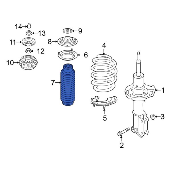 Suspension Strut Bellows