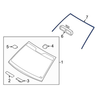 Hyundai OE - Front Windshield Molding