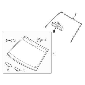 Hyundai OE - Windshield - Glass
