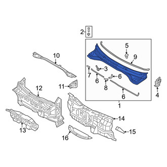 Hyundai OE - Front Center Cowl Cover