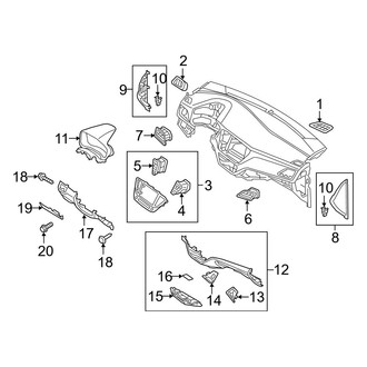 Hyundai OE - Instrument Panel Components
