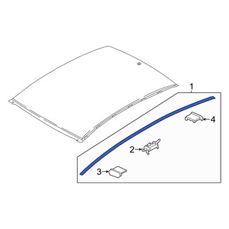 Hyundai OE - Right Roof Drip Molding