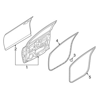 Hyundai OE - Front Door - Door & Components