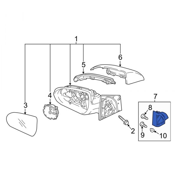 Door Mirror Trim Ring