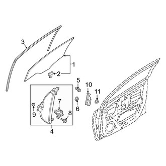 Hyundai OE - Front Door - Glass & Hardware