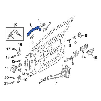 Hyundai OE - Rear Left Outer Exterior Door Handle