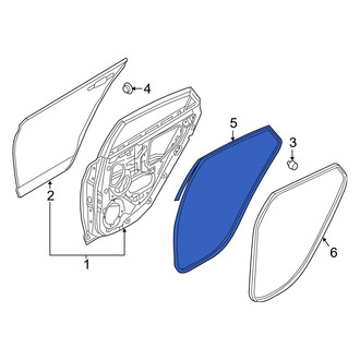 Hyundai OE - Rear Left Outer Door Seal