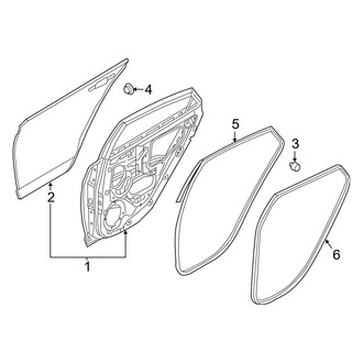 Hyundai OE - Rear Door - Door & Components