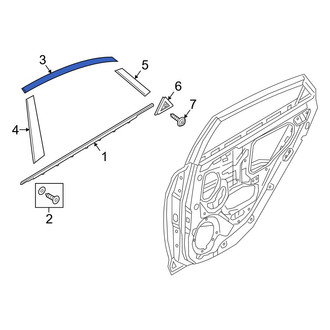 Hyundai OE - Rear Right Upper Black Out Tape