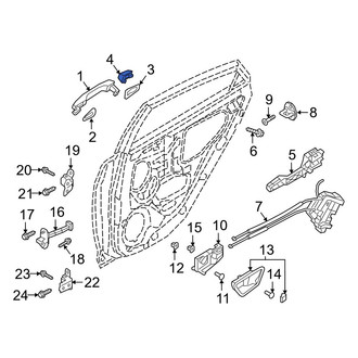 Hyundai OE - Front Right Exterior Door Handle Cover