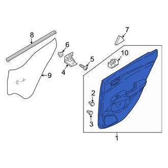 Hyundai OE - Front Right Inner Door Interior Trim Panel