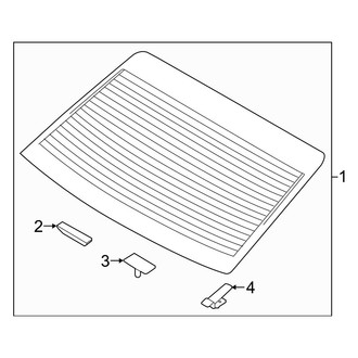 Hyundai OE - Back Glass - Glass