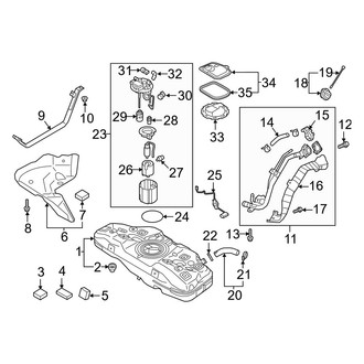Hyundai OE - Fuel System Components