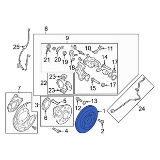 Hyundai OE - Rear Disc Brake Rotor