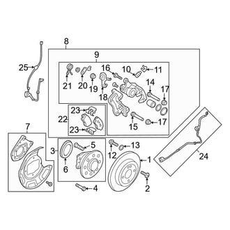 Hyundai OE - Rear Suspension - Brake Components (Disc Brakes)