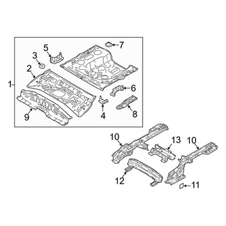 Hyundai OE - Rear Body & Floor - Floor & Rails