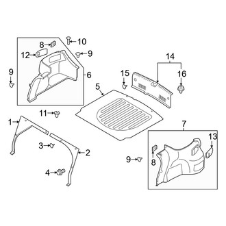 Hyundai OE - Rear Body & Floor - Interior Trim (Rear Compartment)