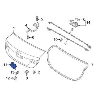 Hyundai OE - Rear Deck Lid Latch
