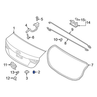 Hyundai OE - Rear Inner Deck Lid Stop Buffer
