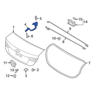 Hyundai OE - Rear Left Deck Lid Hinge
