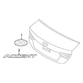 Hyundai OE - Trunk Lid - Exterior Trim