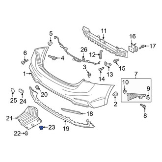 Hyundai OE - Floor Pan Splash Shield Nut