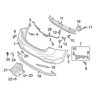 Hyundai OE - Package Tray Trim Cap