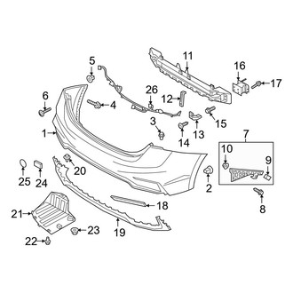 Hyundai OE - Rear Bumper - Bumper & Components