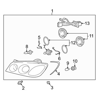 Hyundai OE - Front Lamps - Headlamp Components