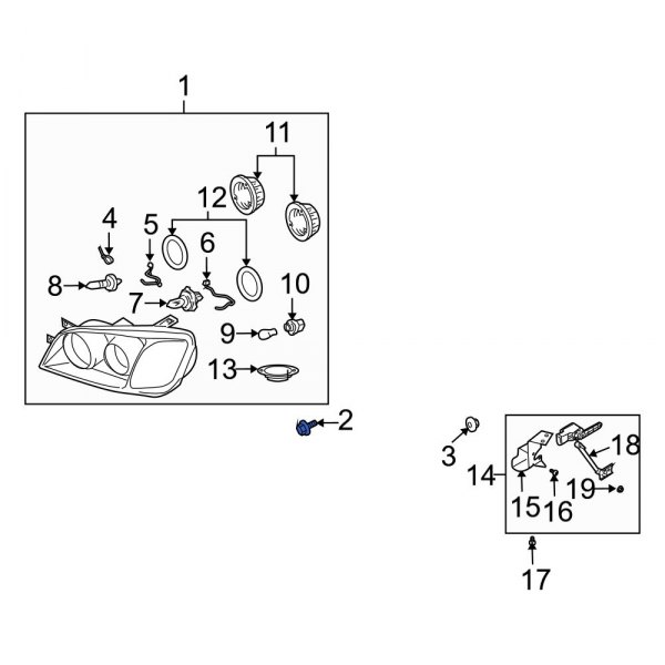 Headlight Mounting Bolt