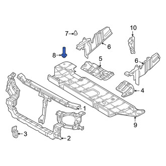 Hyundai OE - Radiator Support Splash Shield Bolt