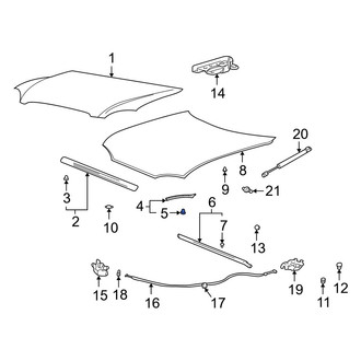 Hyundai OE - Hood Seal Clip