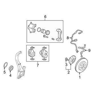 Hyundai OE - Front Suspension - Brake Components