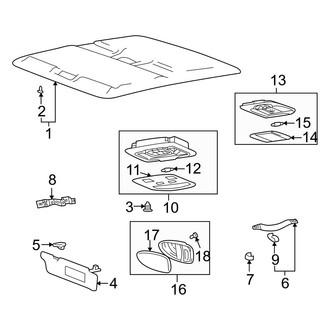 Hyundai OE - Roof - Interior Trim (W/O Sunroof)